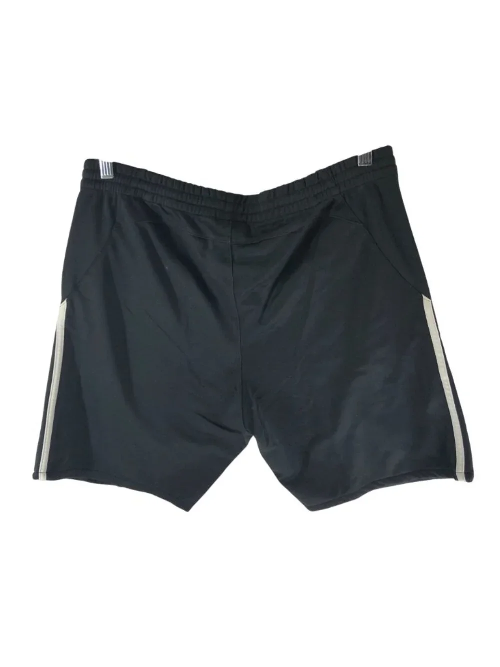 Adidas Mens Athletic Sweat Shorts Pockets Drawstring Black M HEMMED